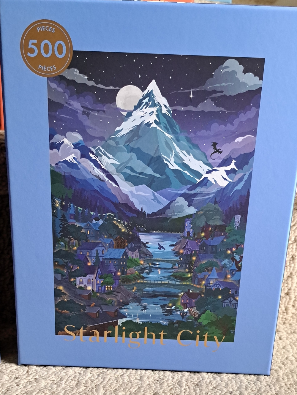 HOBBRY Starlight City 500 Piece Jigsaw Puzzle. New!